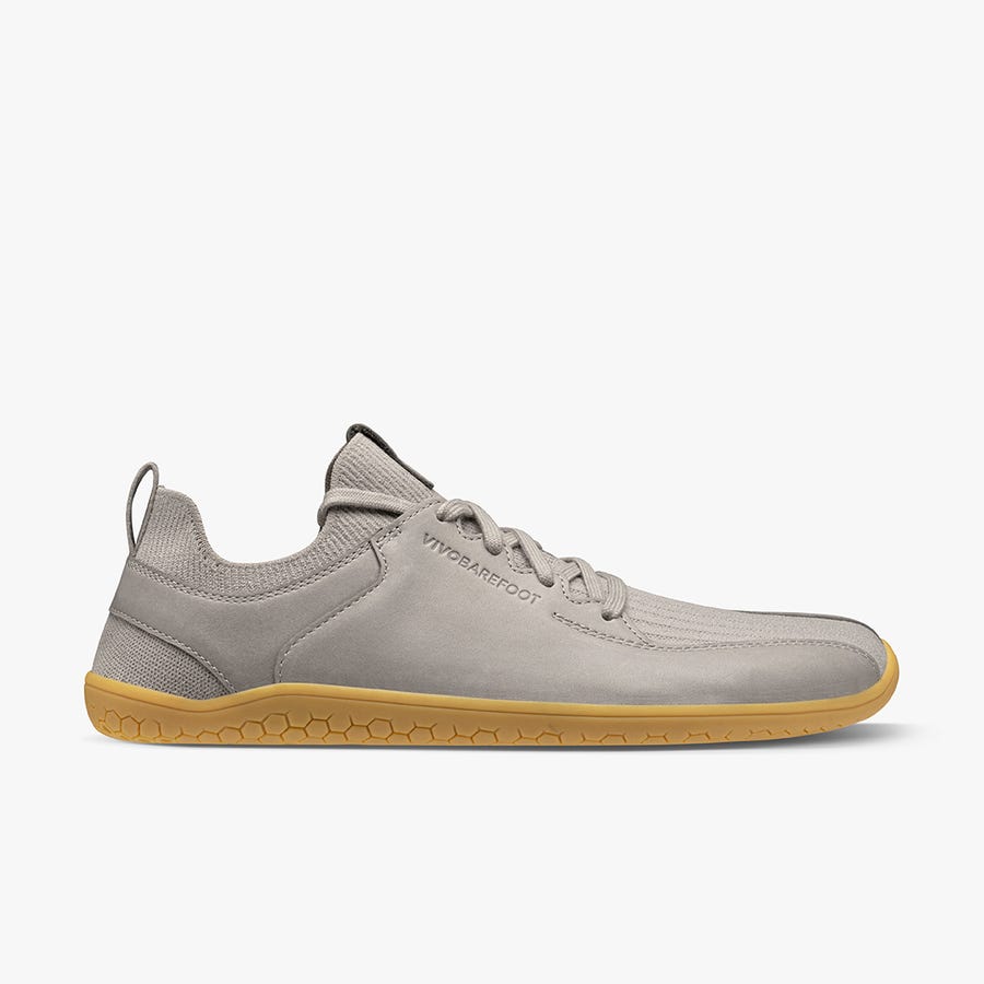 Grey Vivobarefoot Primus Knit II Kids' Trail Shoes | America 0230CTVE